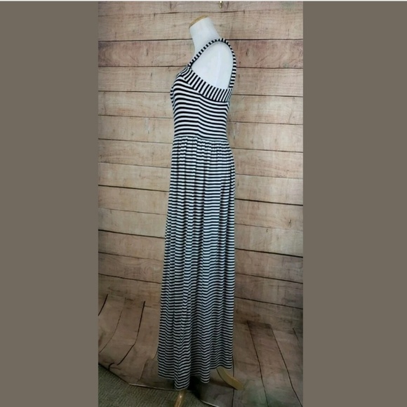 Ann Taylor Loft Striped Stretchy Maxi Dress - Picture 2 of 7